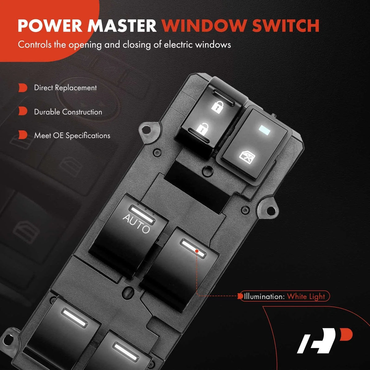 Power Window Switch for Front Left Honda CR-V 2014–2016