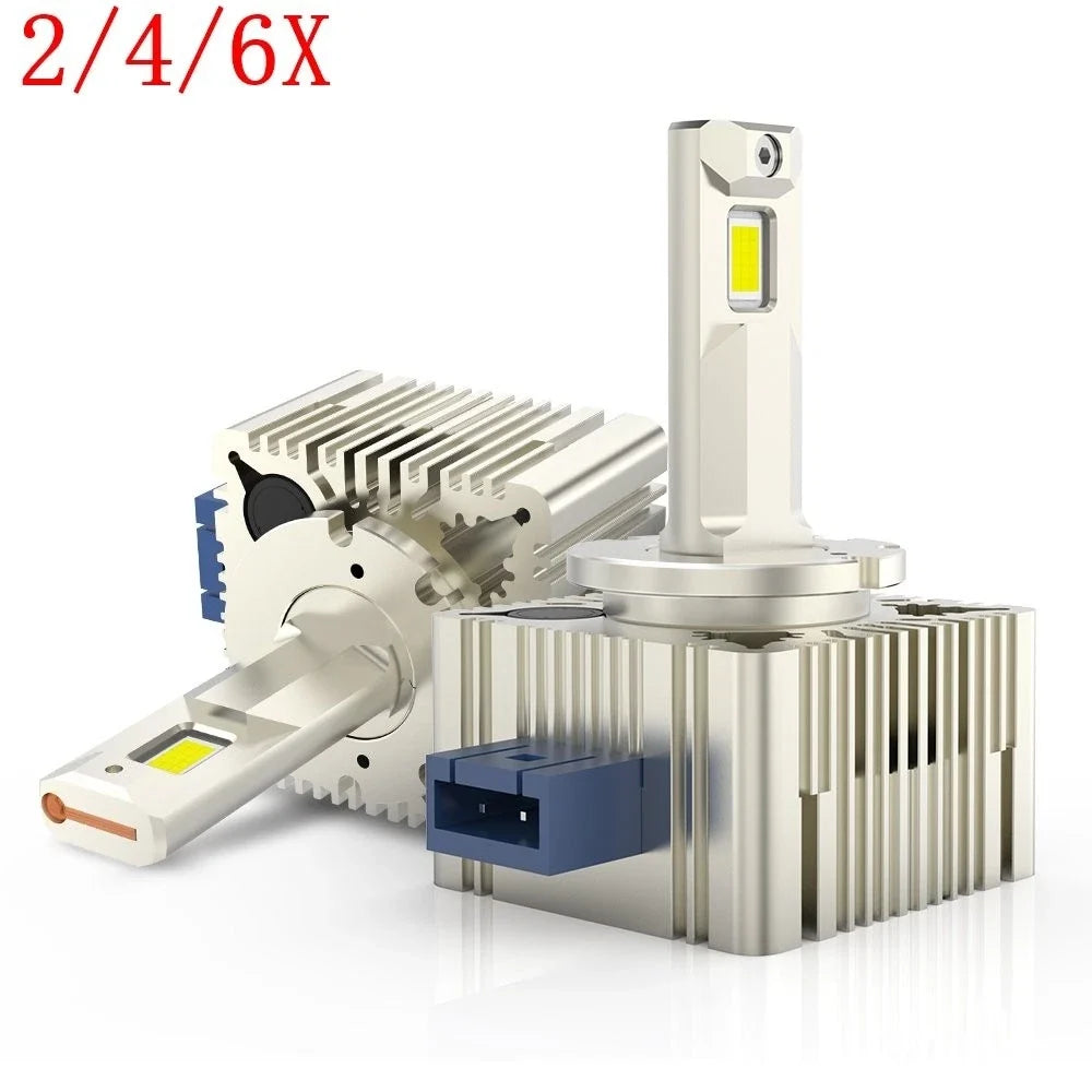4-Pack D1S 6000K LED Headlight Bulbs for Toyota N70 Hilux