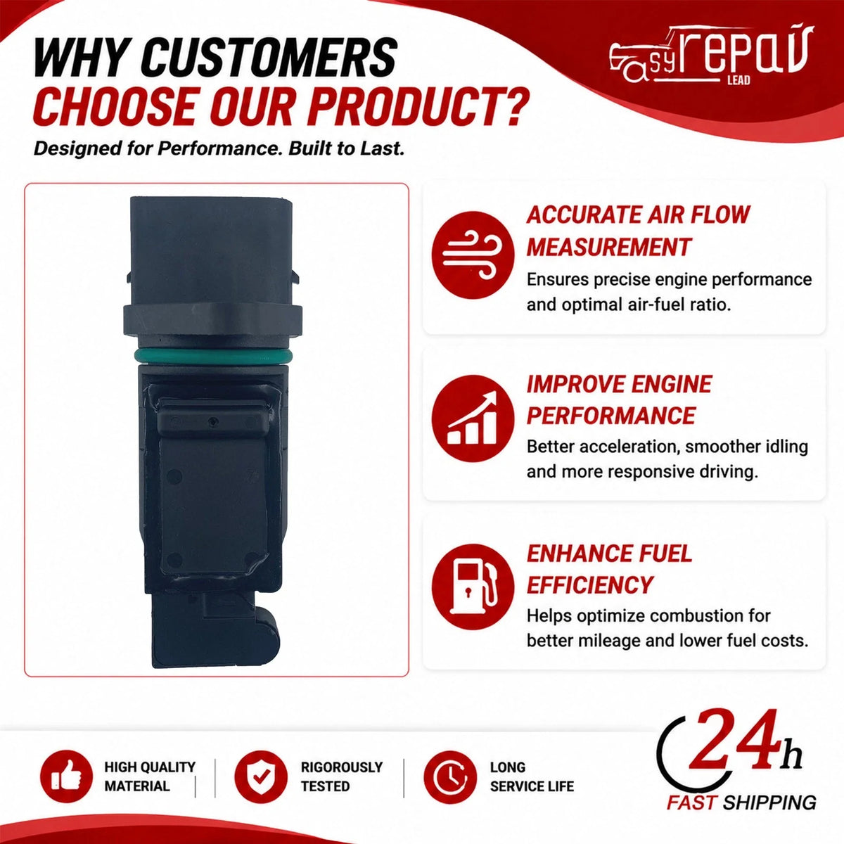 Mass Air Flow Meter for Audi RS6 4.2L V8 2003
