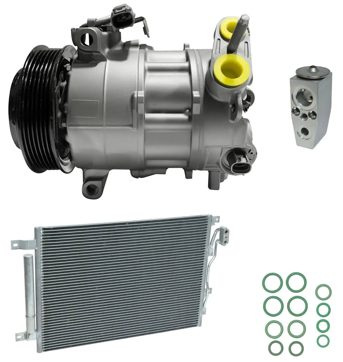 AC Compressor Kit With Condenser for Dodge Dart 2.0L (2016–2016)