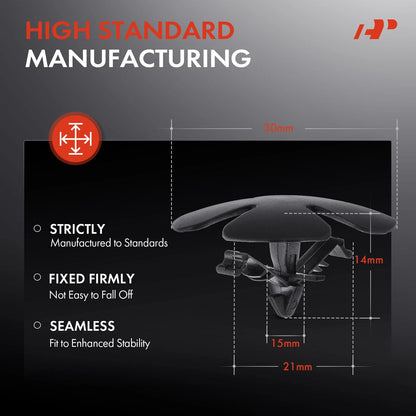 50 Hood Insulation Clips for Honda CR-V - Complete Set