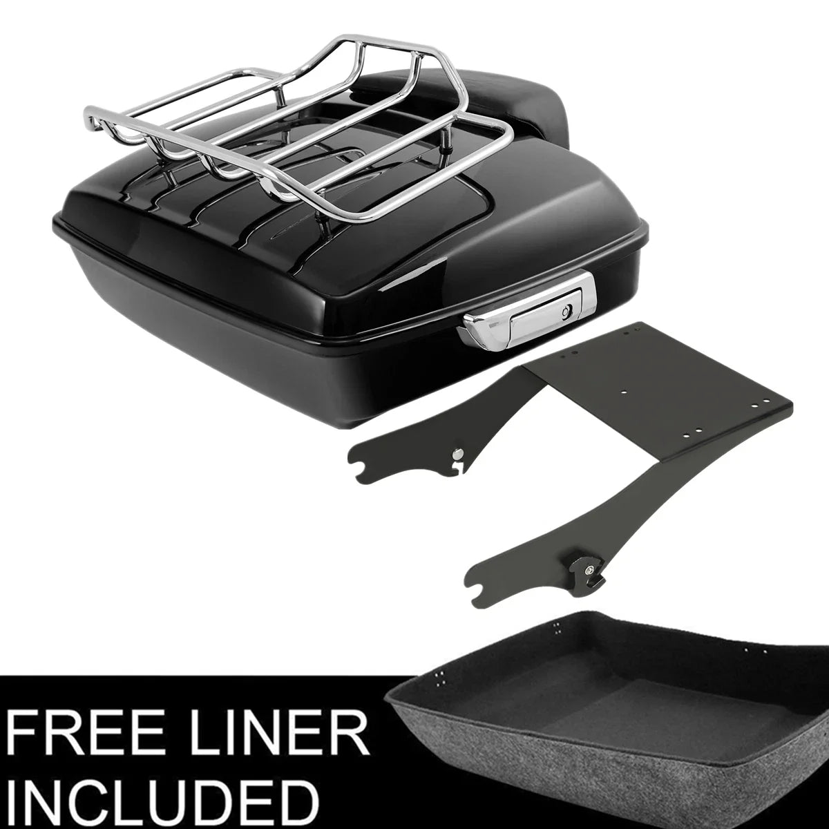 Chopped Trunk Pad and Mounting Rack for Harley Electra Glide 1997-2008