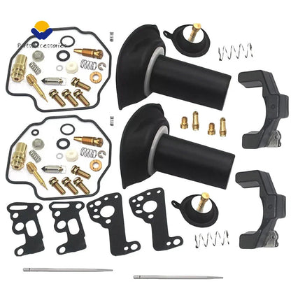 Carburetor Repair Kit with Plunger and Float for Yamaha Virago XV535 1990-2001