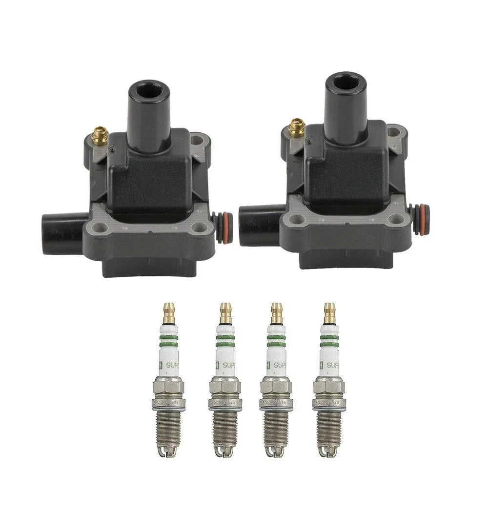 2X Ignition Coils & 4X Nickel Spark Plugs for Mercedes W202 R170 (1994–2002)