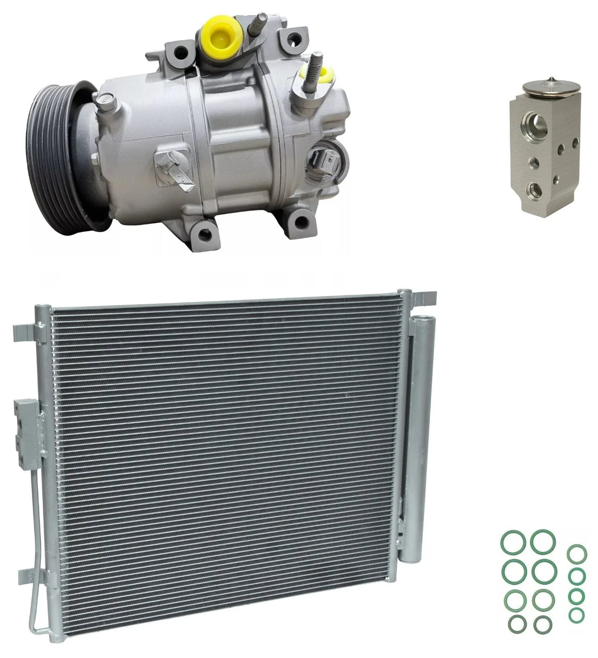 A/C Compressor Kit With Condenser for Hyundai Santa Fe 2.0L (2020–2021)