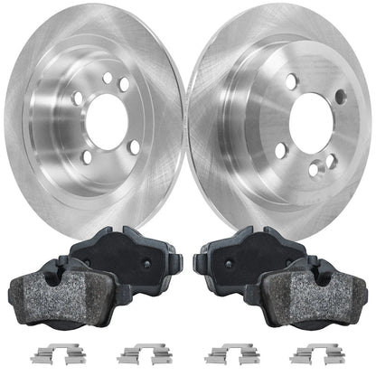 Brake Disc Rotors with Pads Kit for Mini Cooper 2007–2015 Rear
