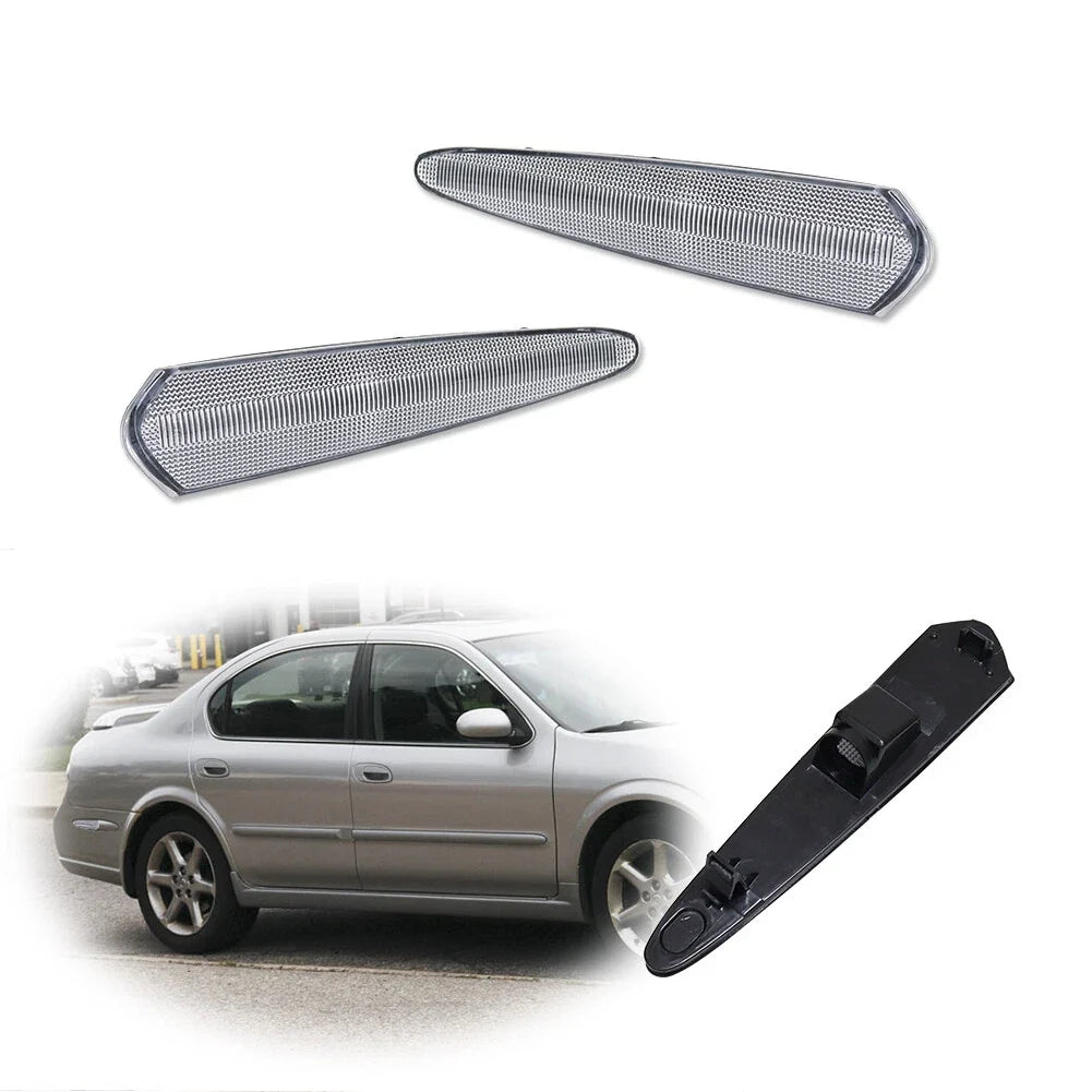 Clear Rear Corner Side Marker Signal Light Lenses for Nissan Maxima (2000–2003)