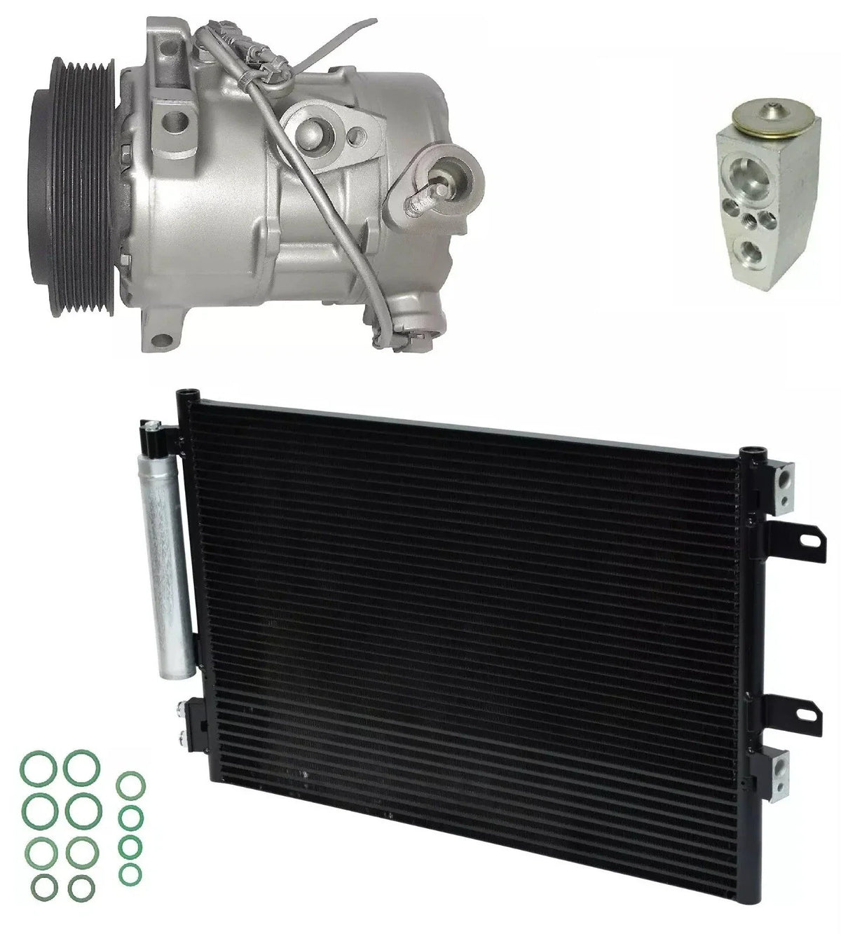 A C Compressor Kit With Condenser for Jeep Patriot 2.0L (2014–2016)