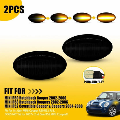 LED Front Side Marker Lights for MINI Cooper R50 R52 R53 (2002-2008) - Pair