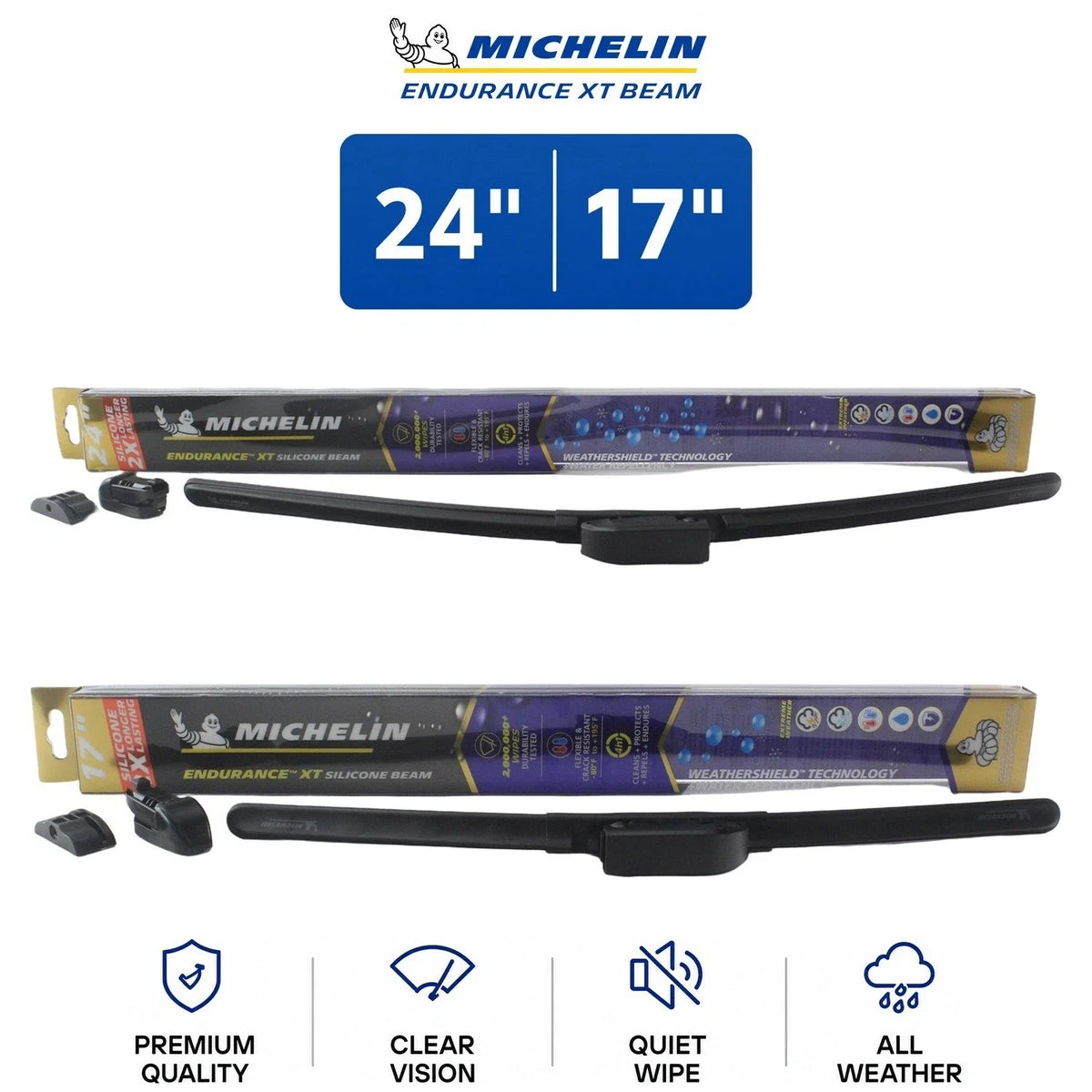 2-Pack Michelin Endurance XT Beam Wiper Blades