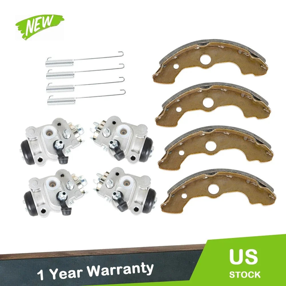 Set of 4 Brake Wheel Cylinders with Shoes for Honda Foreman 450 (1998–2004)