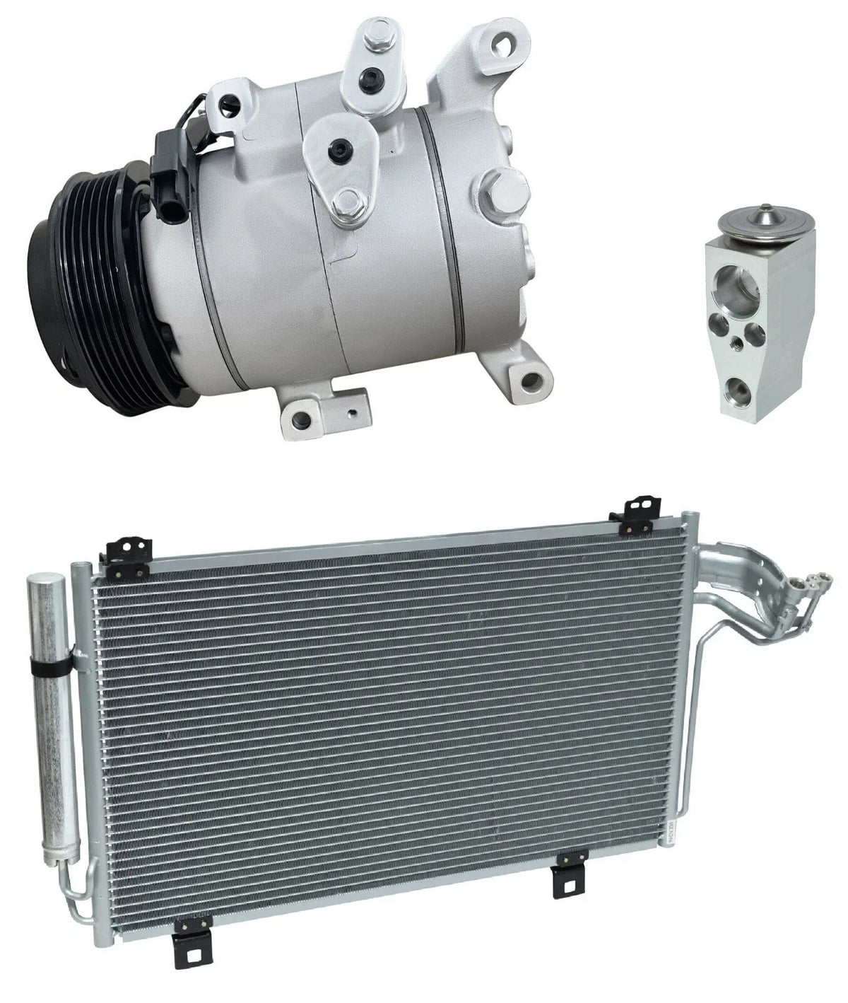 AC Compressor Kit With Condenser for Mazda 3 Sport 2017–2019
