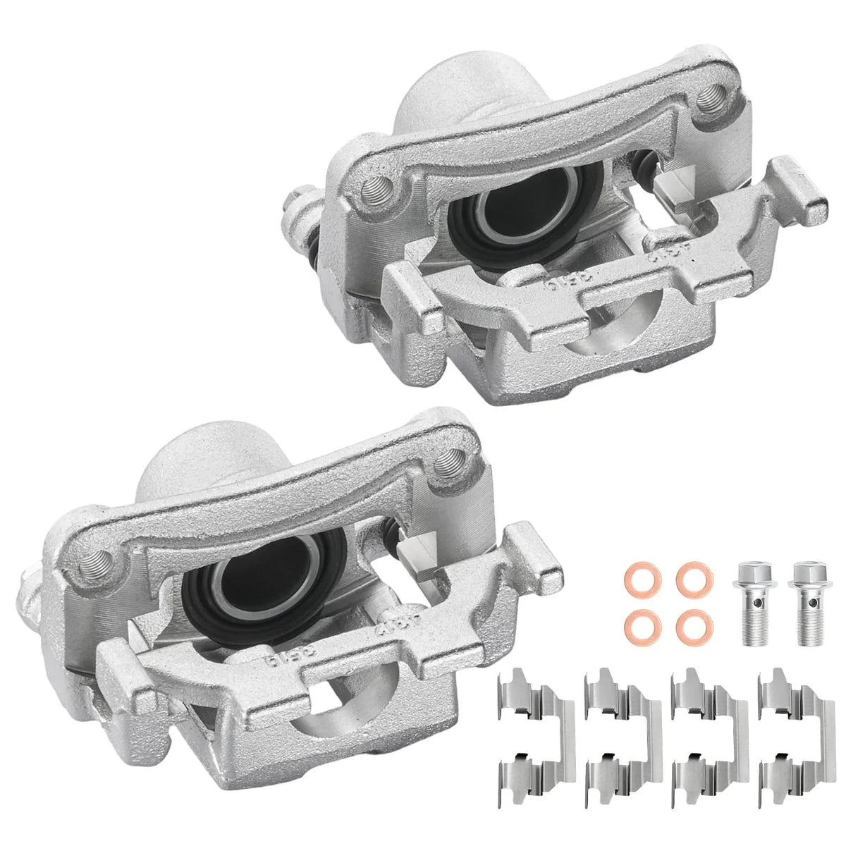 Set of 2 Rear Brake Calipers w/ Bracket for Nissan Pathfinder Q50 (2013–2020)