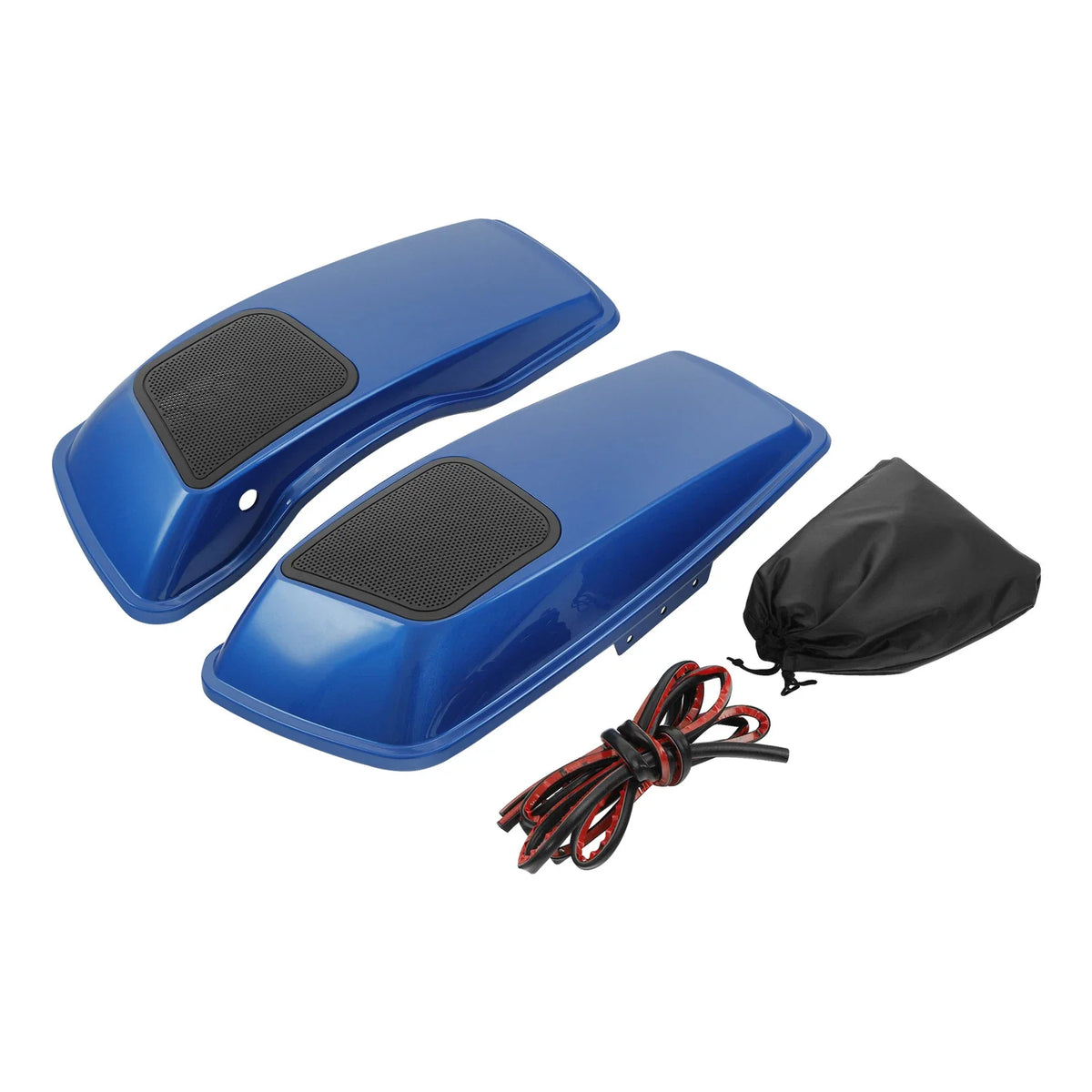 6x9" Saddlebags Speaker Lids for Harley Road Glide (2014–2024) Electric Blue