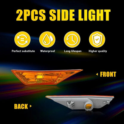 Amber LED Side Marker Lights (Set of 2) for Honda Civic 2016-2021