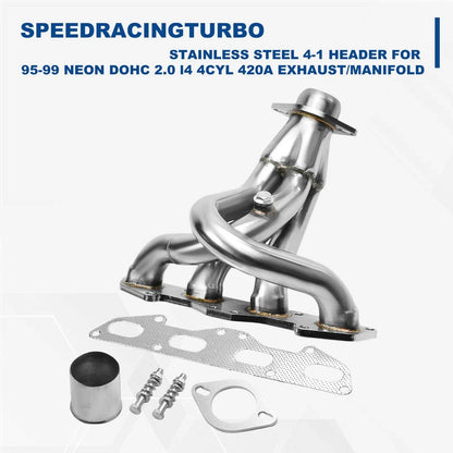 4-1 Header Exhaust Manifold in Stainless Steel for Dodge Neon 1995-1999
