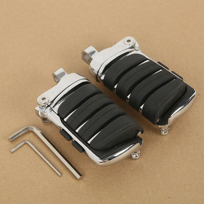 Chrome Male Mount Foot Pegs for Harley Touring Road Glide (2014–2023)