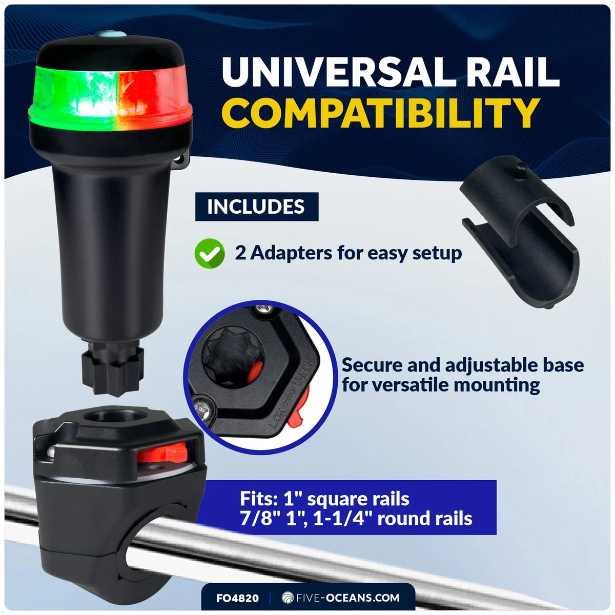 LED Portable Boat Navigation Light for (IP67)