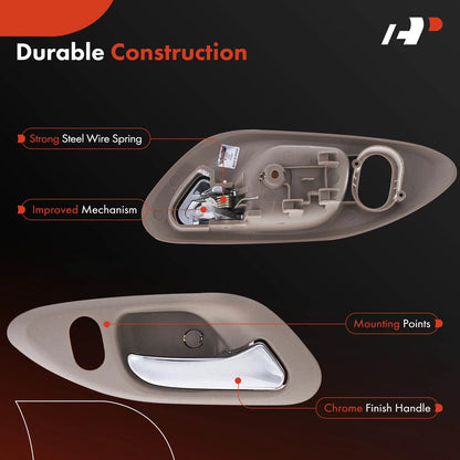 Passenger Side Front Door Handle Chrome for Honda Accord