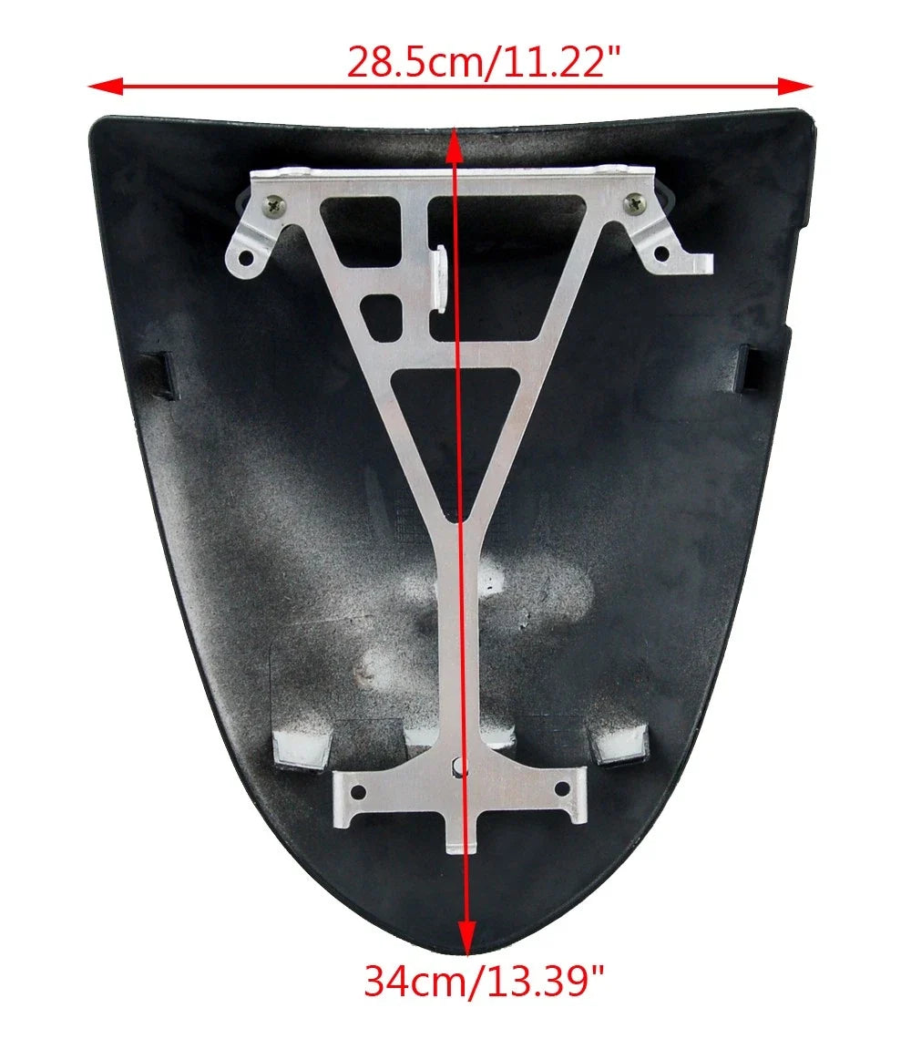 Rear Seat Cover Cowl for Kawasaki ZX10R ZX6R (2005–2007) Black