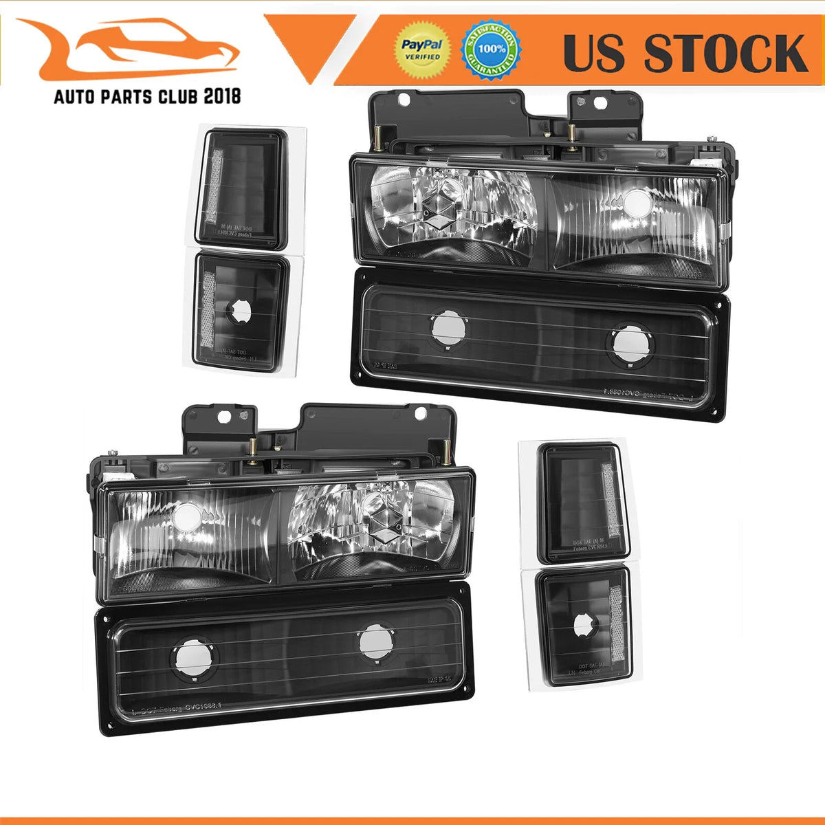 Headlight Assembly for Chevy C/K C/10 1500/2500 (1994–1998)