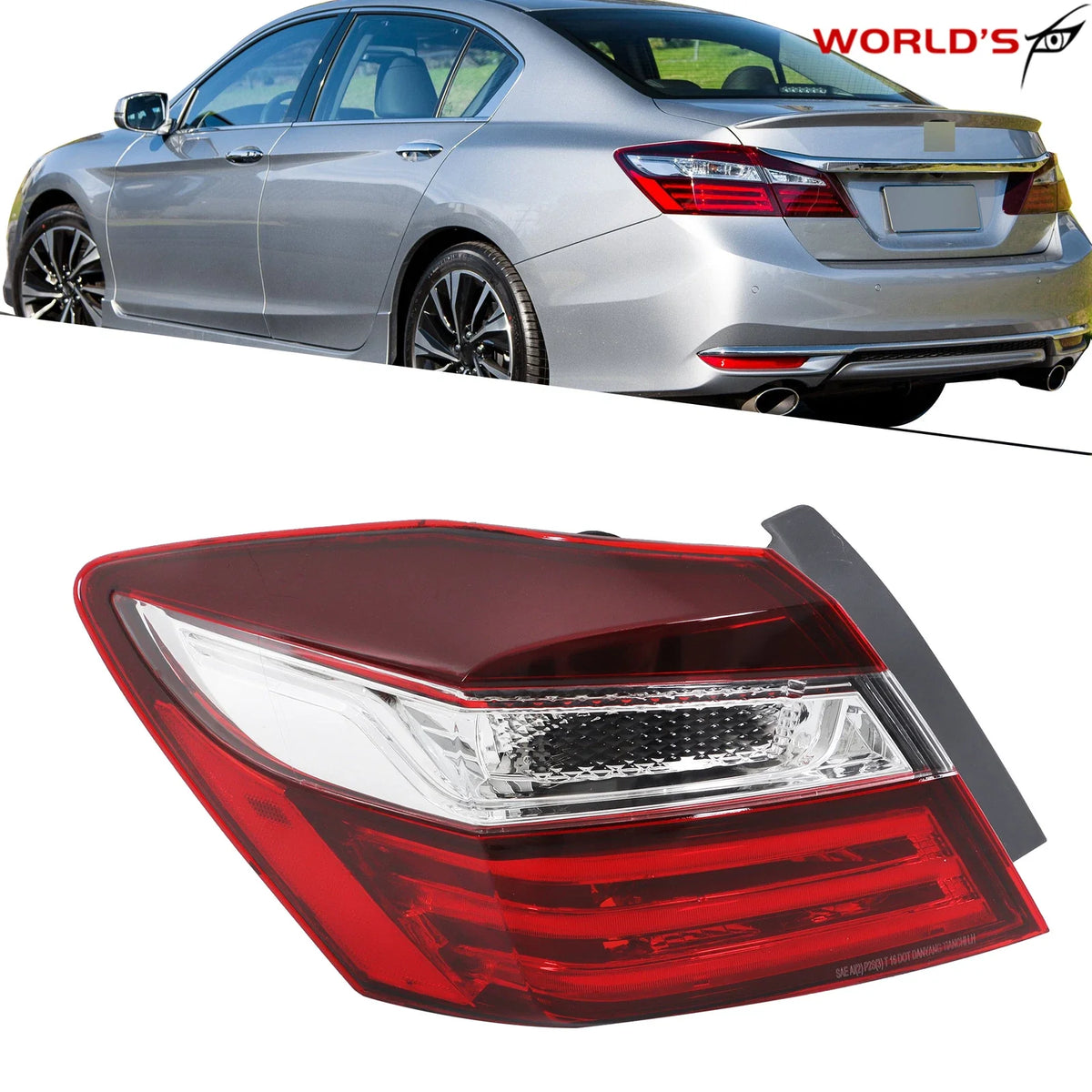 LED Tail Light Assembly for Honda Accord (2016–2017) Driver Left Side