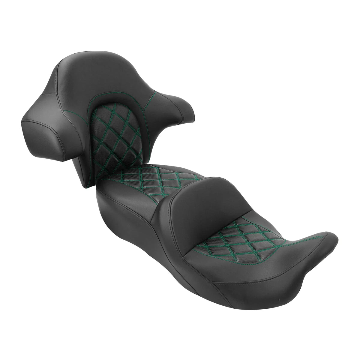 Backrest Two-Up for Driver Passenger Seat on Harley Touring 2014-2023