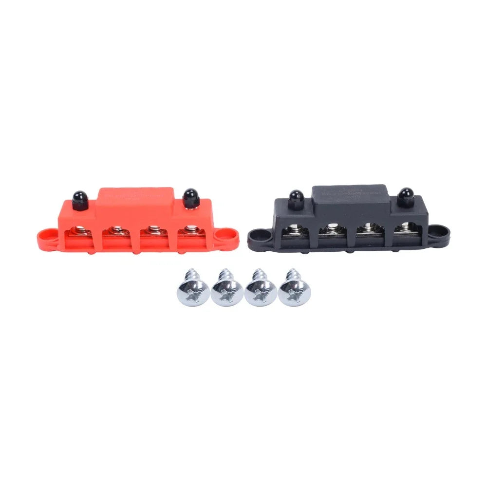 Power Distribution Busbar with Cover for Universal Applications (5/16")