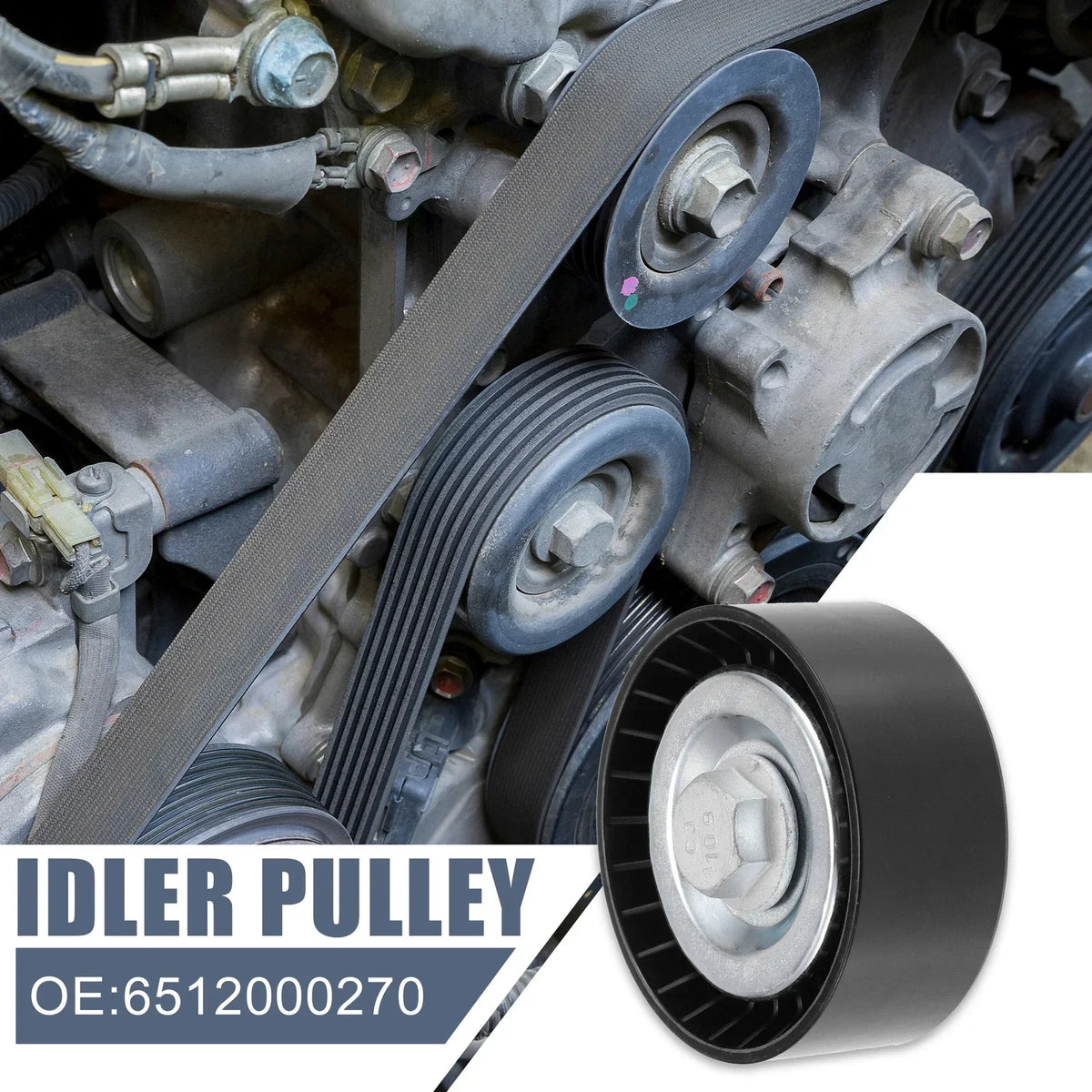Drive Belt Idler Pulley for Mercedes-Benz Sprinter (2010-2018)