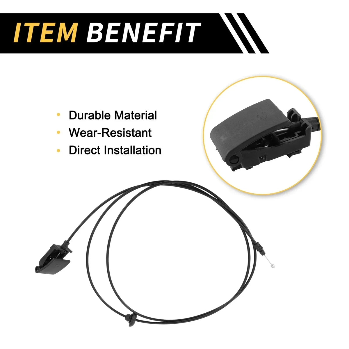 Release Cable for Hood Latch - Dodge Ram 1500 2500 3500 (2009-2018)