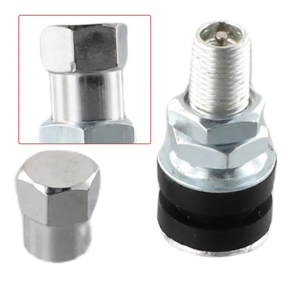 2X Universal Tubeless Vacuum Tire Valve Stems for Vehicles
