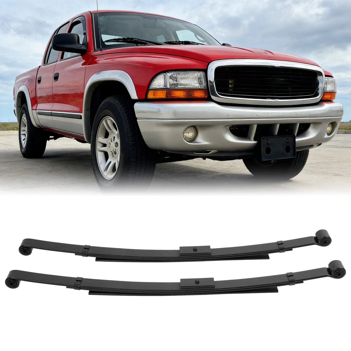 Rear Leaf Spring Lowering Kit 3" for 2WD Dodge Dakota (1997-2004)