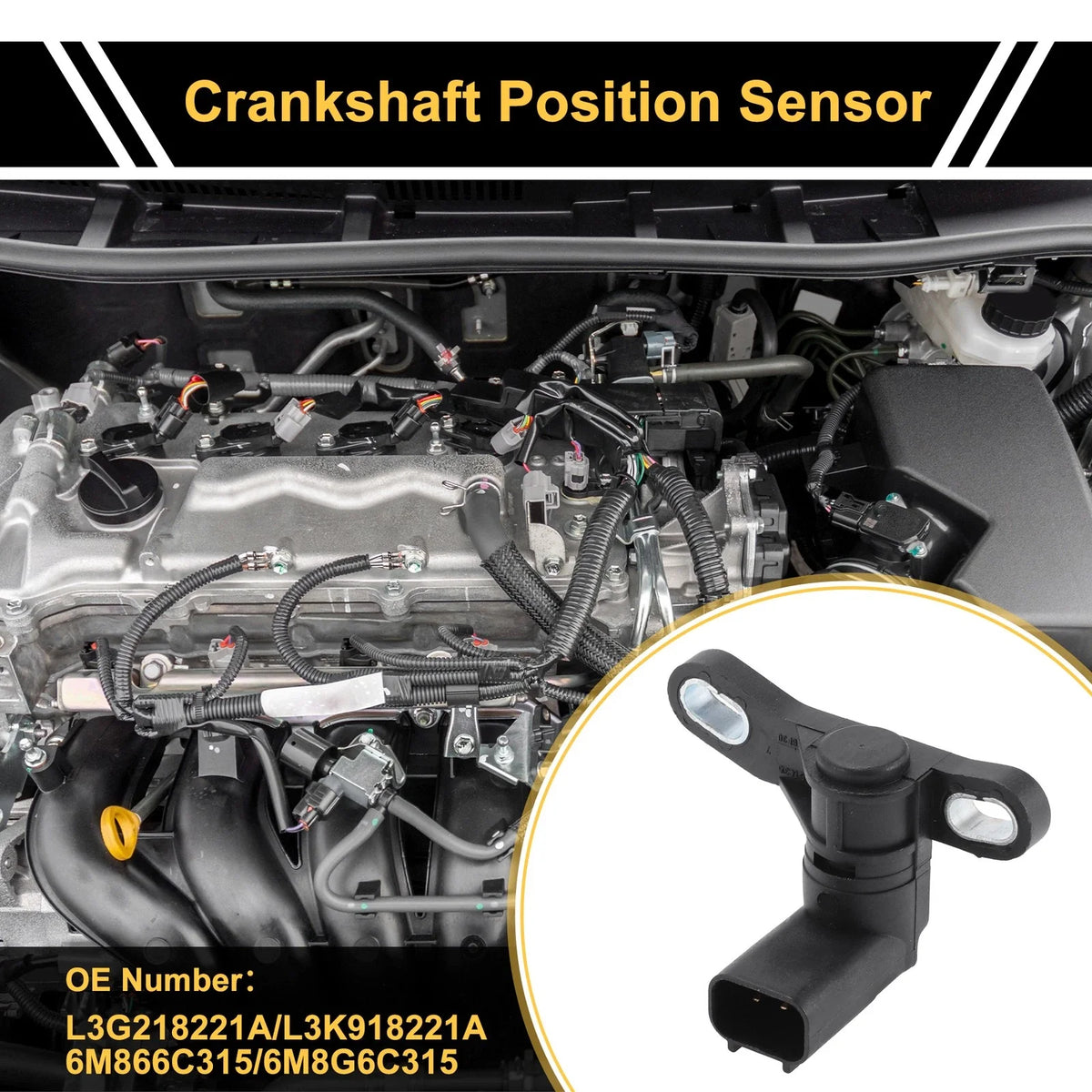 Crankshaft Position Sensor No.L3G218221A for Mazda MX-5 NC (2005–2014)