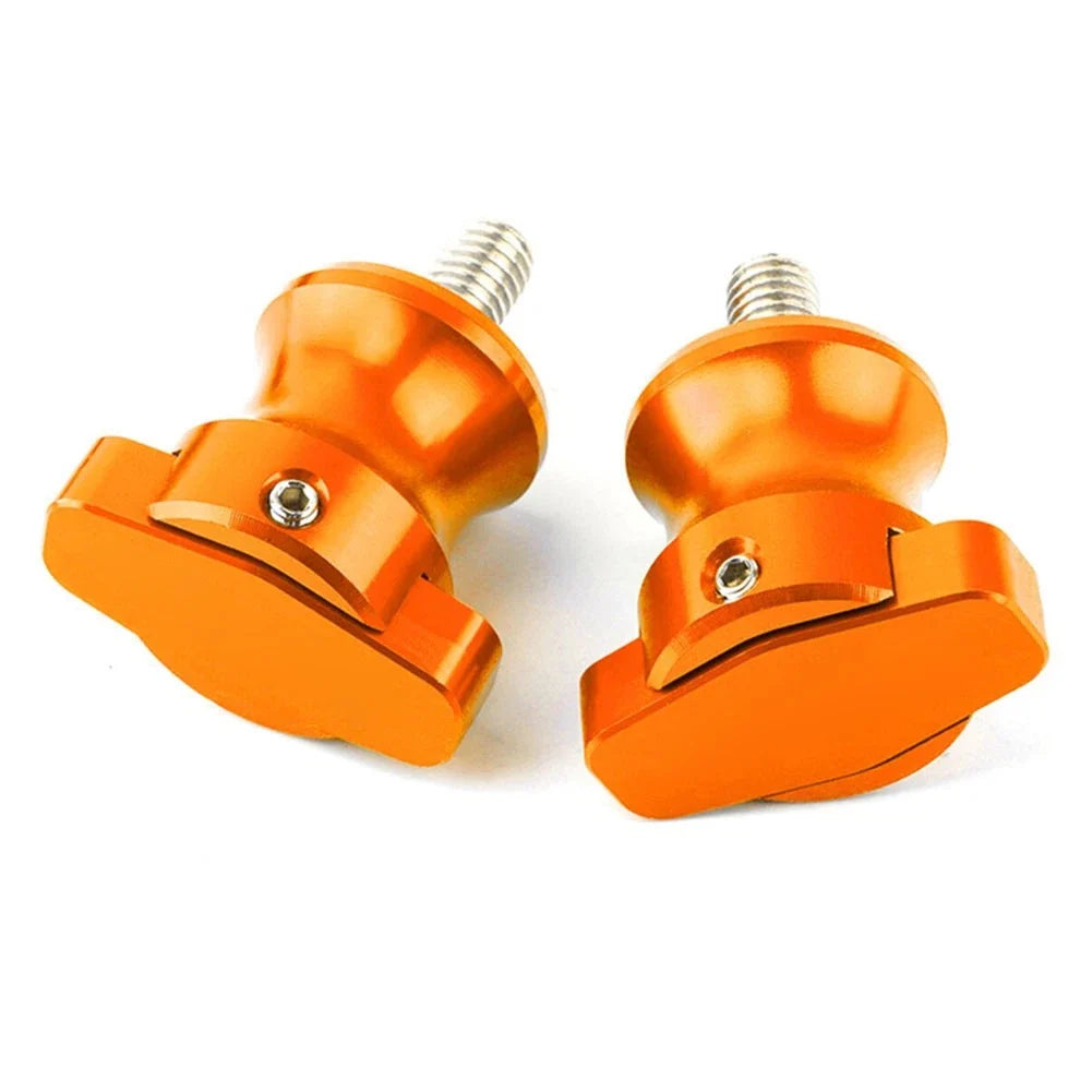 2X Swingarm Sliders for Honda CBR600RR (2003–2017) - 8mm, Orange