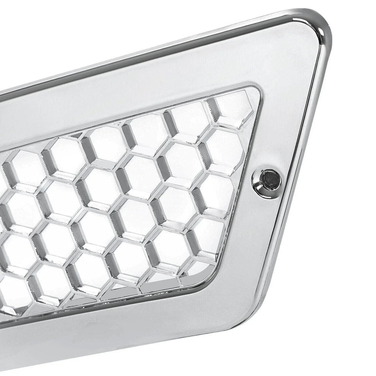 Chrome Hood Side Vent Grilles for Volvo VNL (2004-2016) - Set of 2