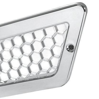 Chrome Hood Side Vent Grilles for Volvo VNL (2004-2016) - Set of 2