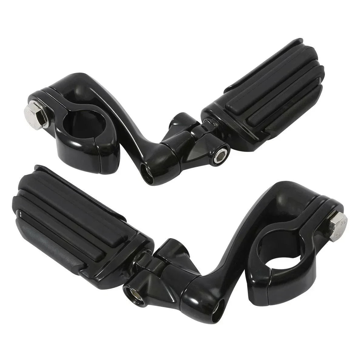 Adjustable Male Mounting Footpegs for Motorcycle Engine Guard 1 1/4