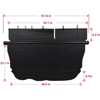 Rear Trunk Cargo Cover Security Shade for Toyota Land Cruiser Prado (2010–2018)