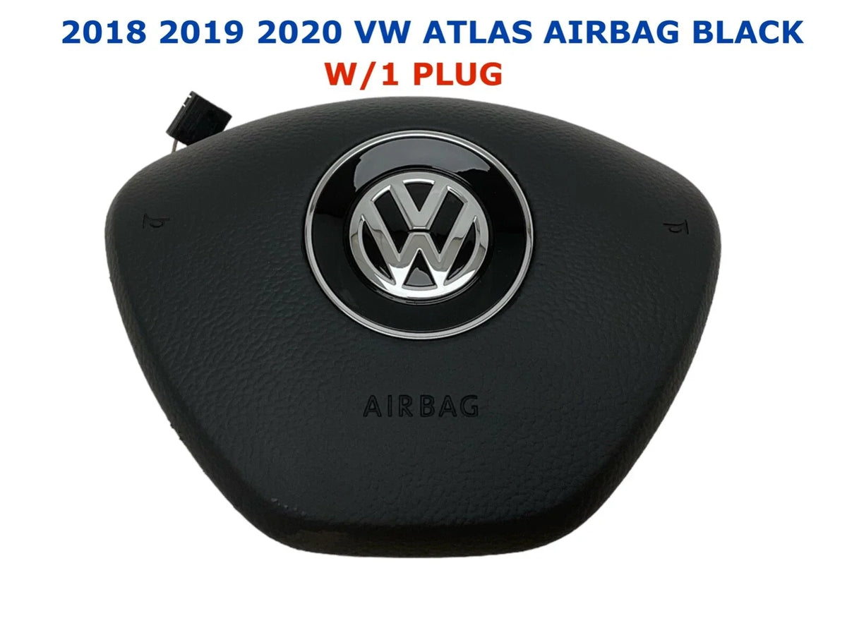 Driver Wheel Airbag BLACK with 1 Plug for VW Atlas 2018-2020 2G0.880.201.Q