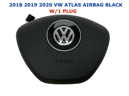 Driver Wheel Airbag BLACK with 1 Plug for VW Atlas 2018-2020 2G0.880.201.Q