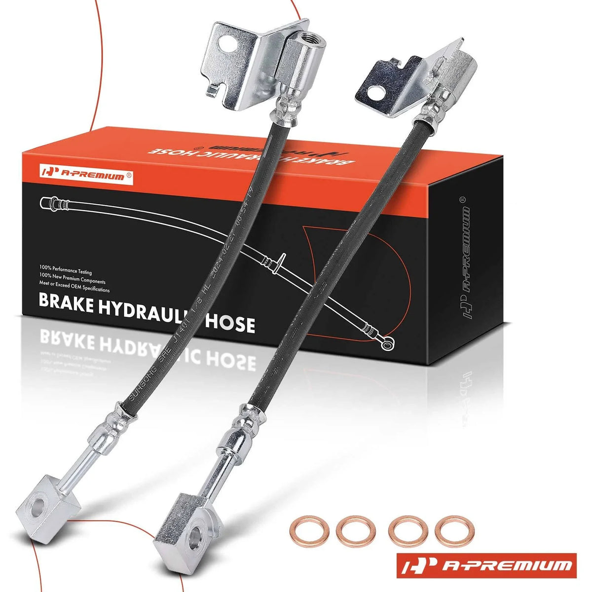 2X Rear Brake Hydraulic Hose for Ford E-550 (2002)