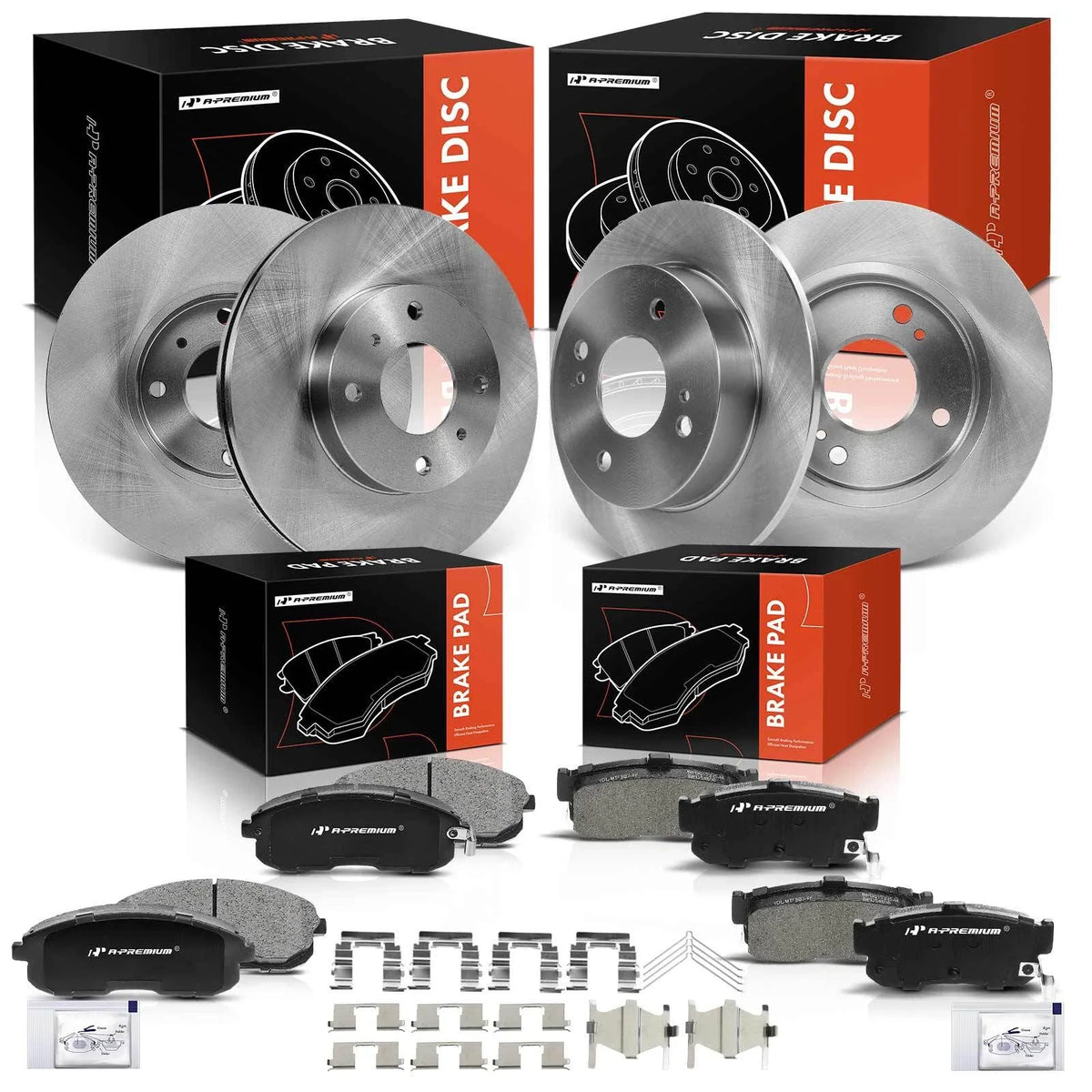 Disc Brake Rotors & Ceramic Pads for Nissan Altima Sentra