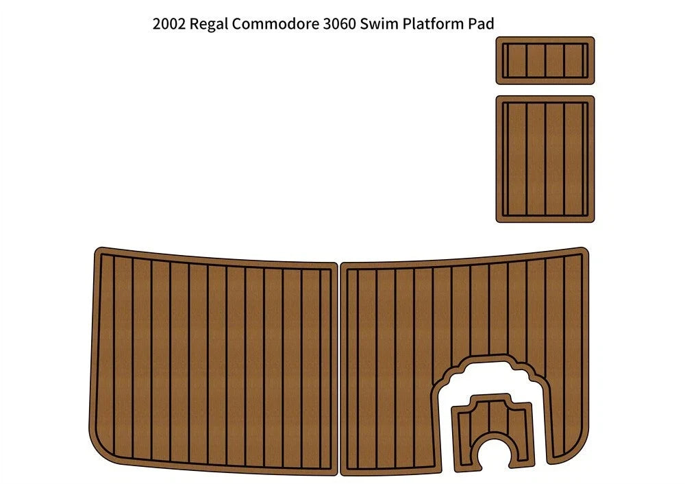 EVA Foam Teak Decking Flooring Pads for Regal Commodore 3060 (2002)