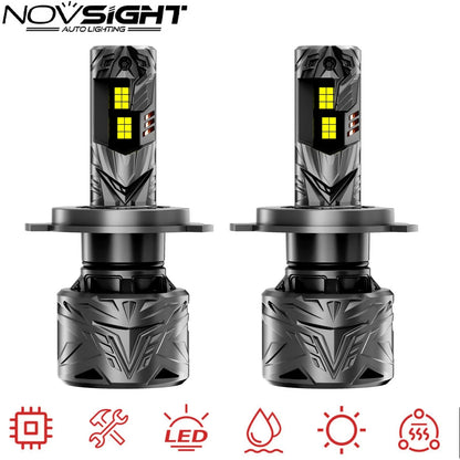 LED Headlight Bulbs H4 9003 - 2X 240W 50000LM 6500K