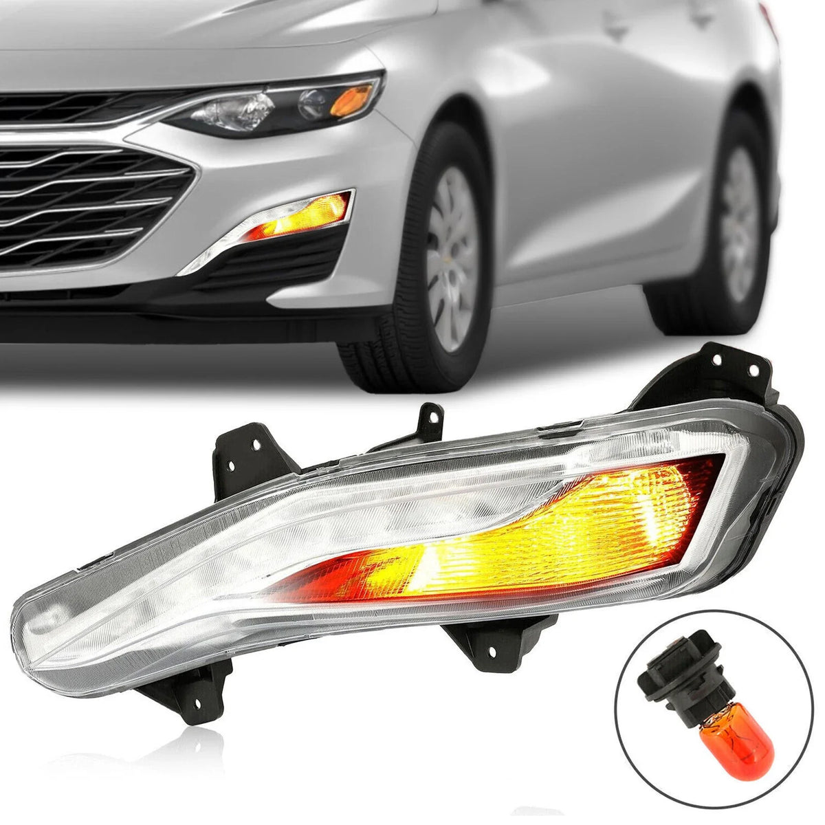 Turn Signal Light with LED DRL Fog Light for 2019-2022 Chevy Malibu