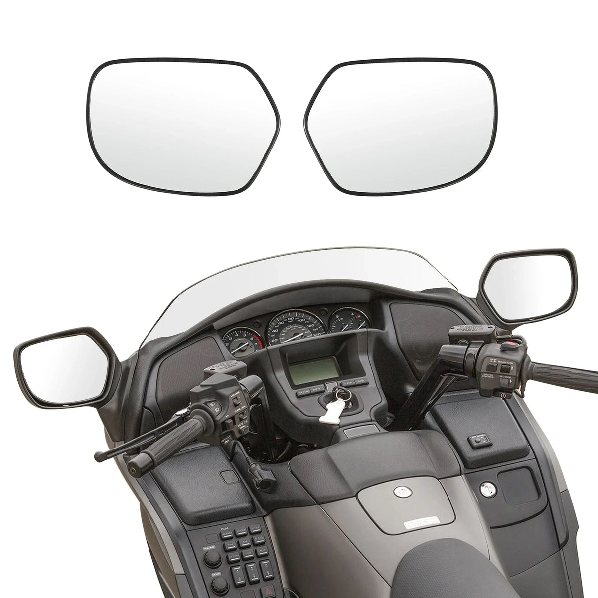 Set of 2 Side Rear View Mirrors for GoldWing F6B (2013-2017)