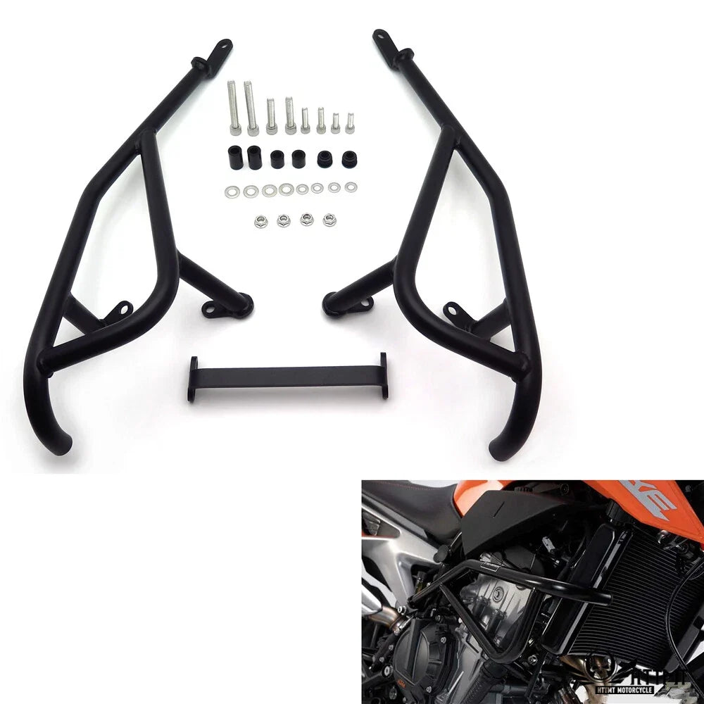 Black Bumper Protector Bars for KTM Duke 790 (2018–2019)