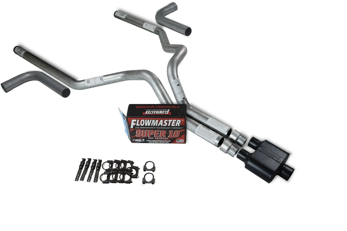 Dual Exhaust Kit for Chevy GMC 1500 (1988–1995) - Flowmaster Super 10 Side Exit