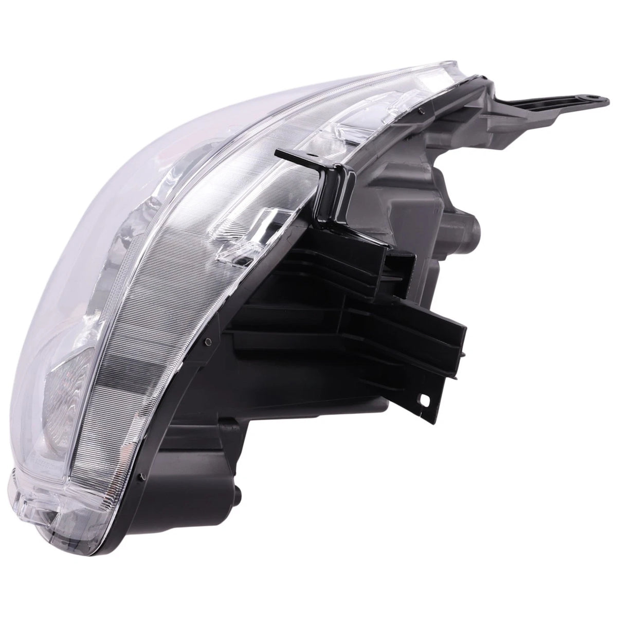 Passenger Side Headlight for Nissan Versa (2015–2019) 260109KK0A, Bulbs Included