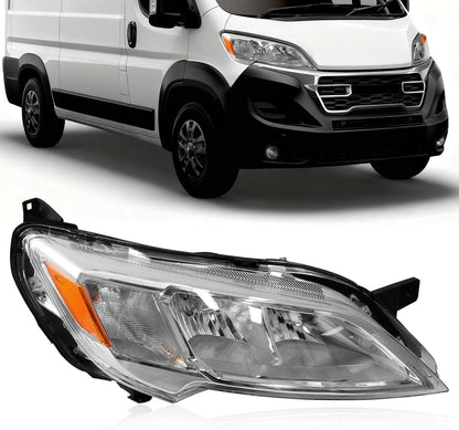 Halogen Headlight for Dodge Ram Promaster (2023–2026) Passenger w/ Bulb